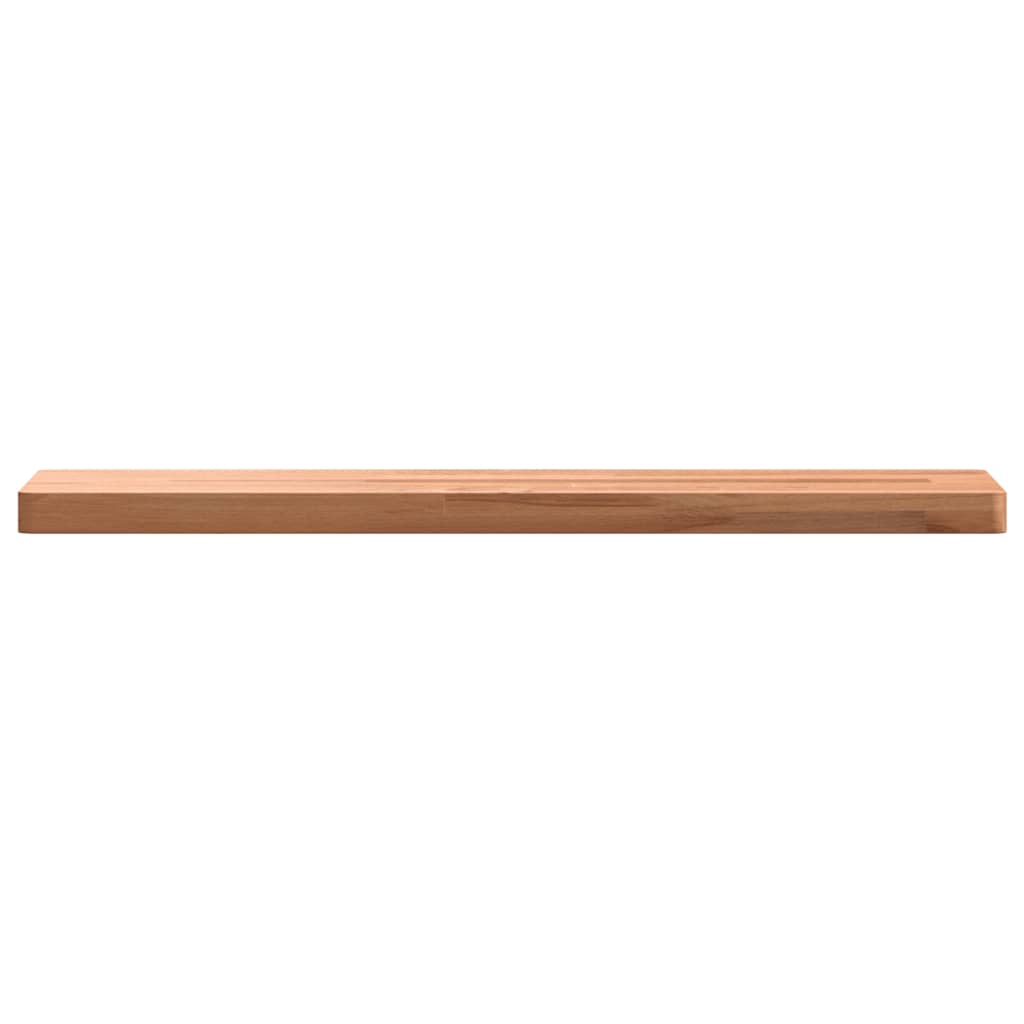 Mensola a Parete 60x20x2,5 cm in Legno Massello di Faggio