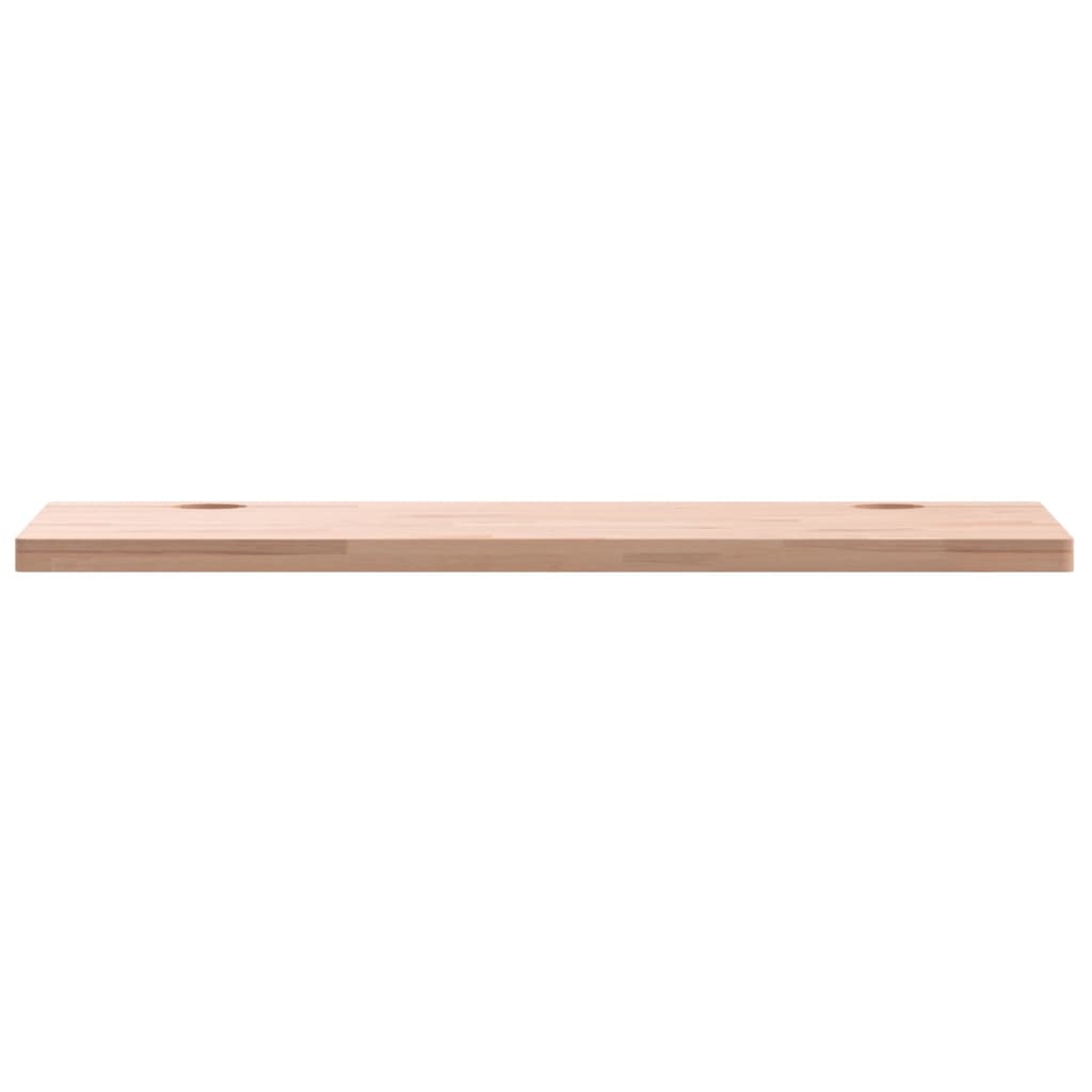 Piano Scrivania 80x40x2,5 cm in Legno Massello di Faggio