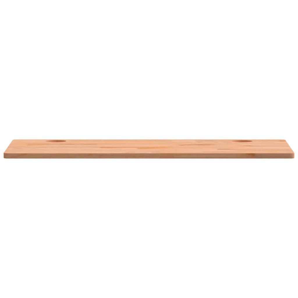 Piano per Scrivania 80x40x1,5 cm Legno Massello di Faggio