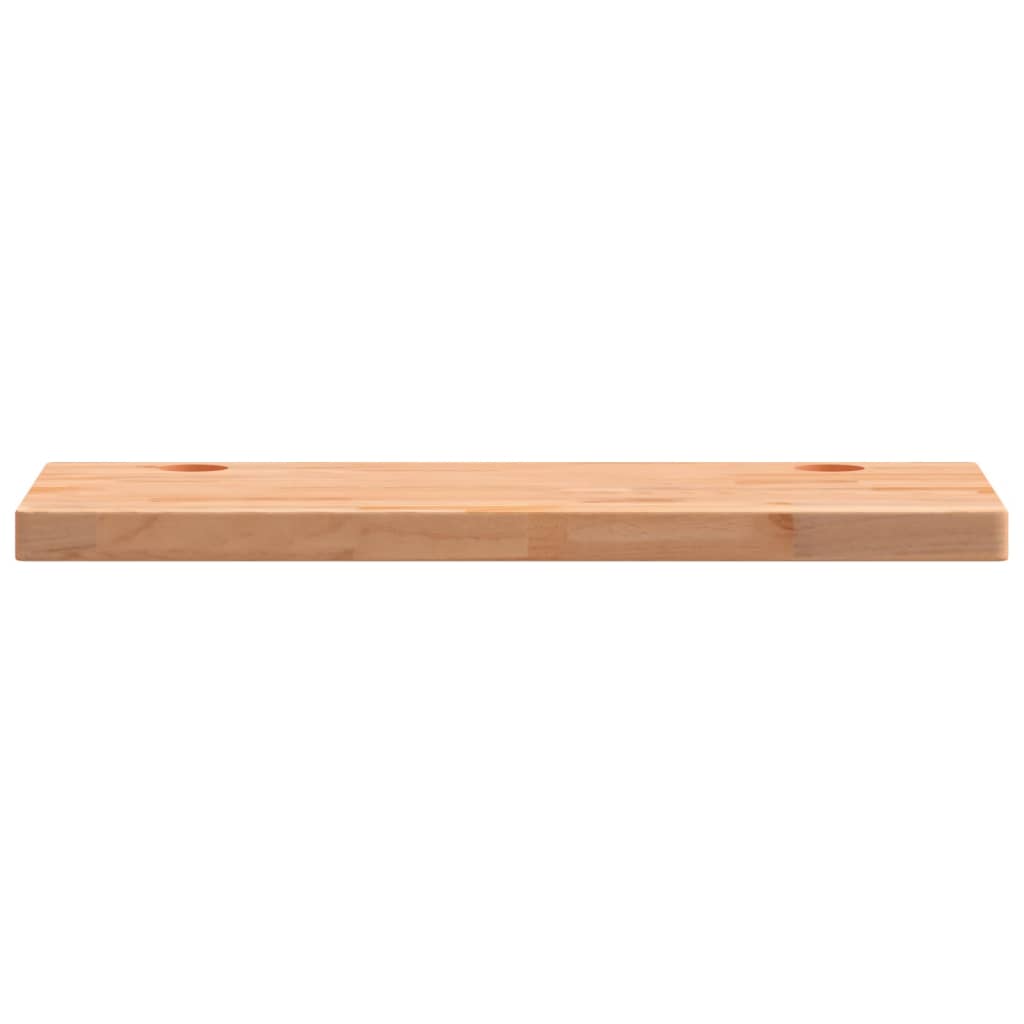 Piano Scrivania 80x40x4 cm in Legno Massello di Faggio