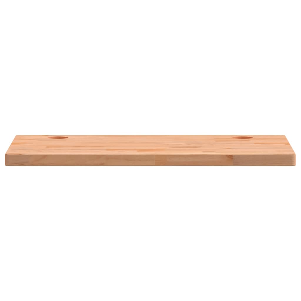 Piano Scrivania 100x60x4 cm in Legno Massello di Faggio