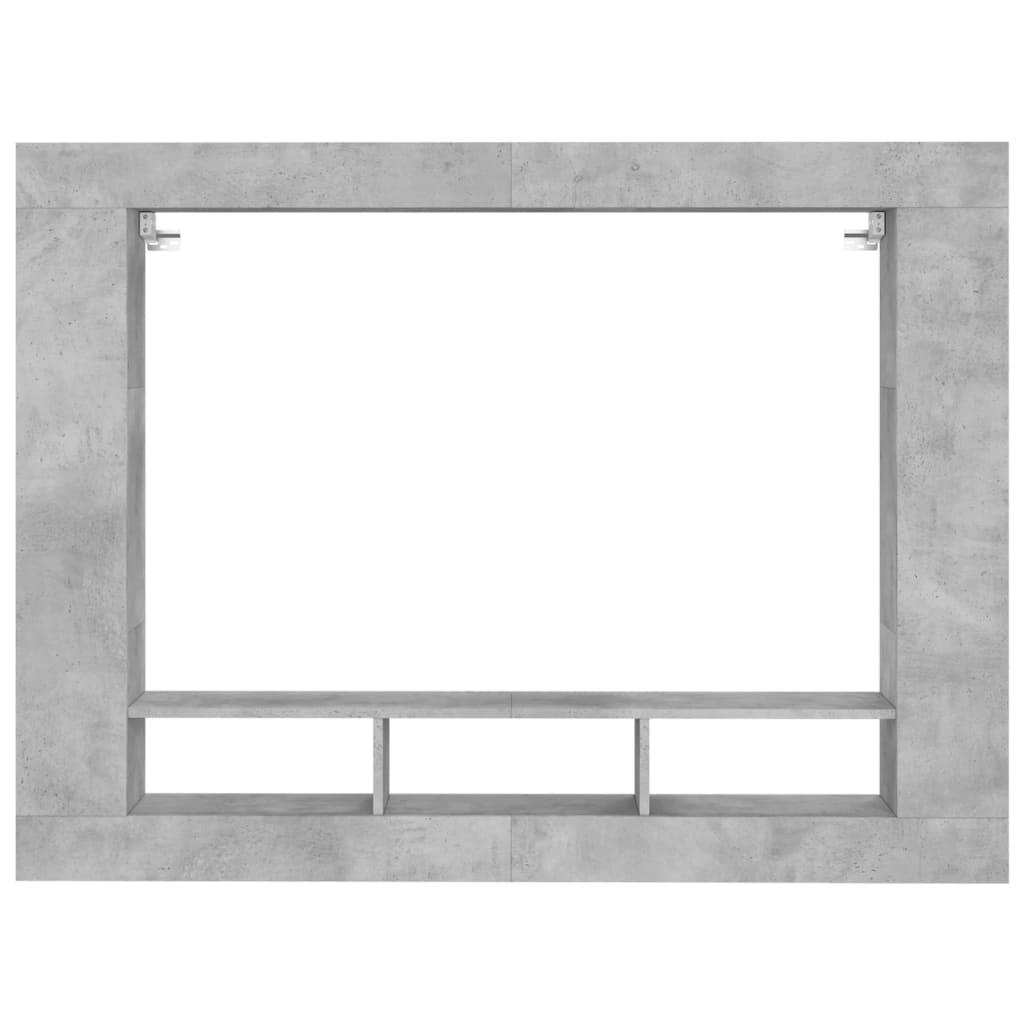 Mobile Porta TV Grigio Cemento 152x22x113 cm Legno Multistrato