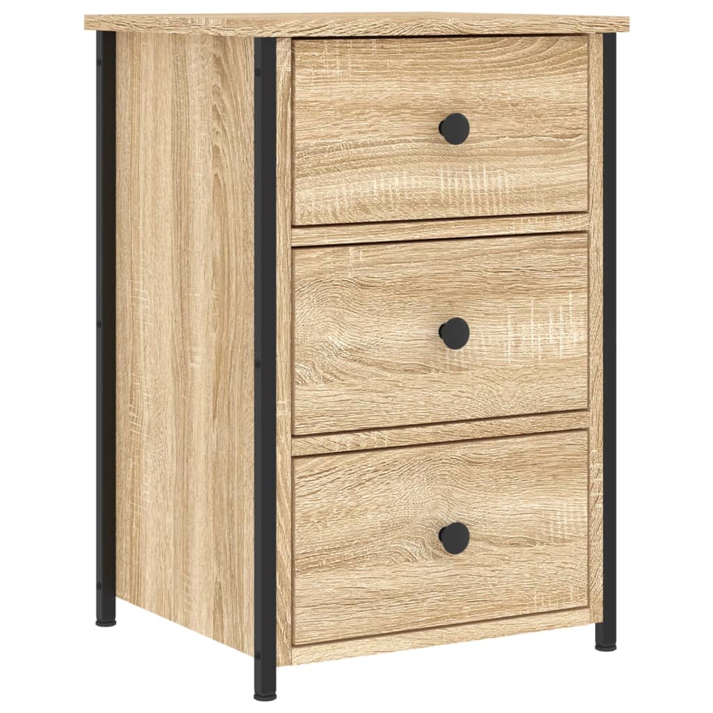 Comodini 2 pz Rovere Sonoma 40x36x60 cm in Legno Multistrato