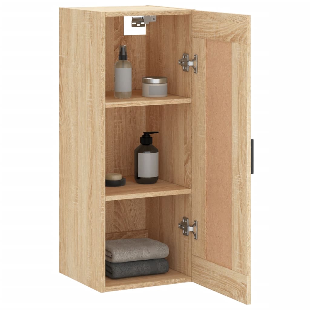 Armadietto a Muro Rovere Sonoma 34,5x34x90 cm Legno Multistrato