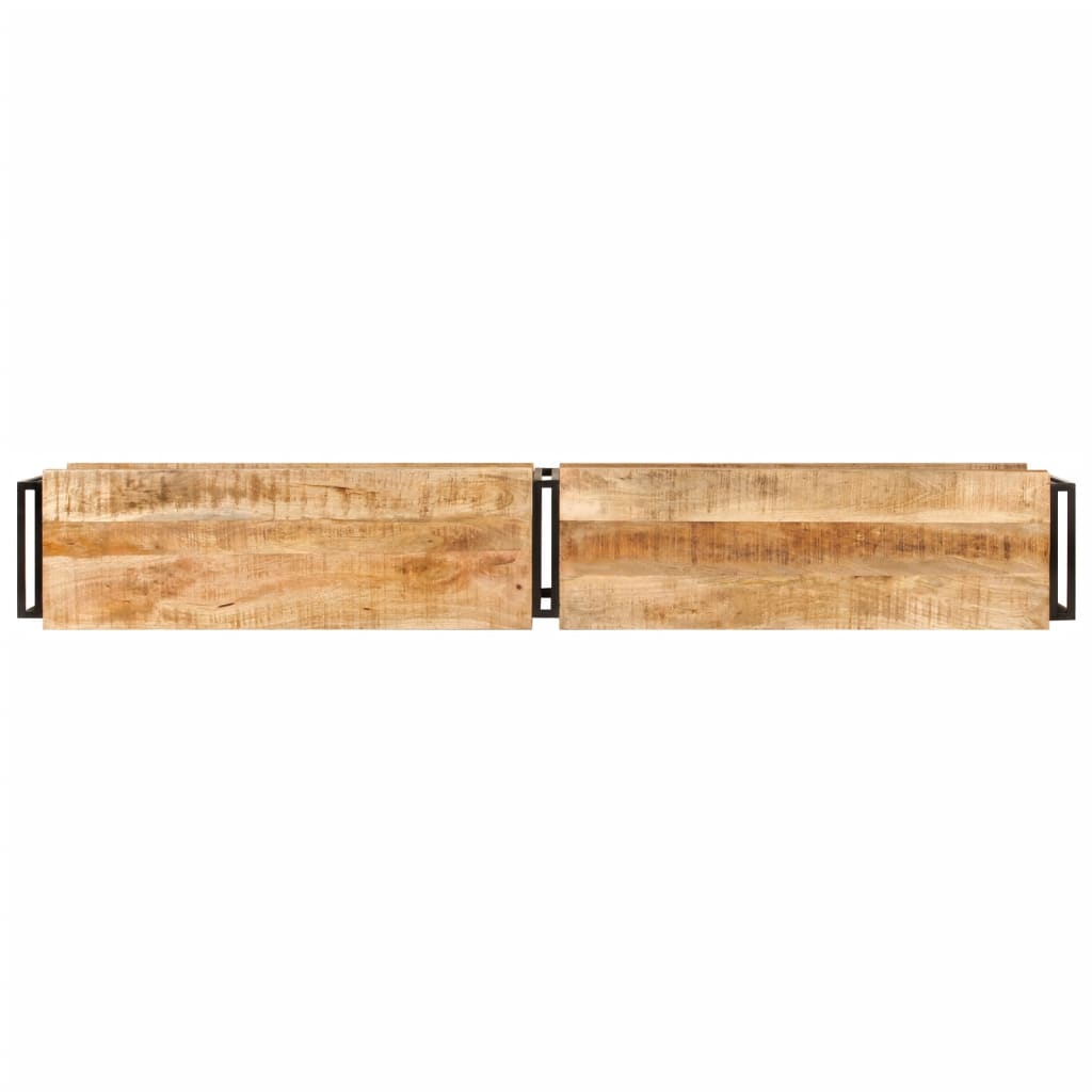 Mobile Porta TV 200x30x40 cm in Legno Massello di Mango