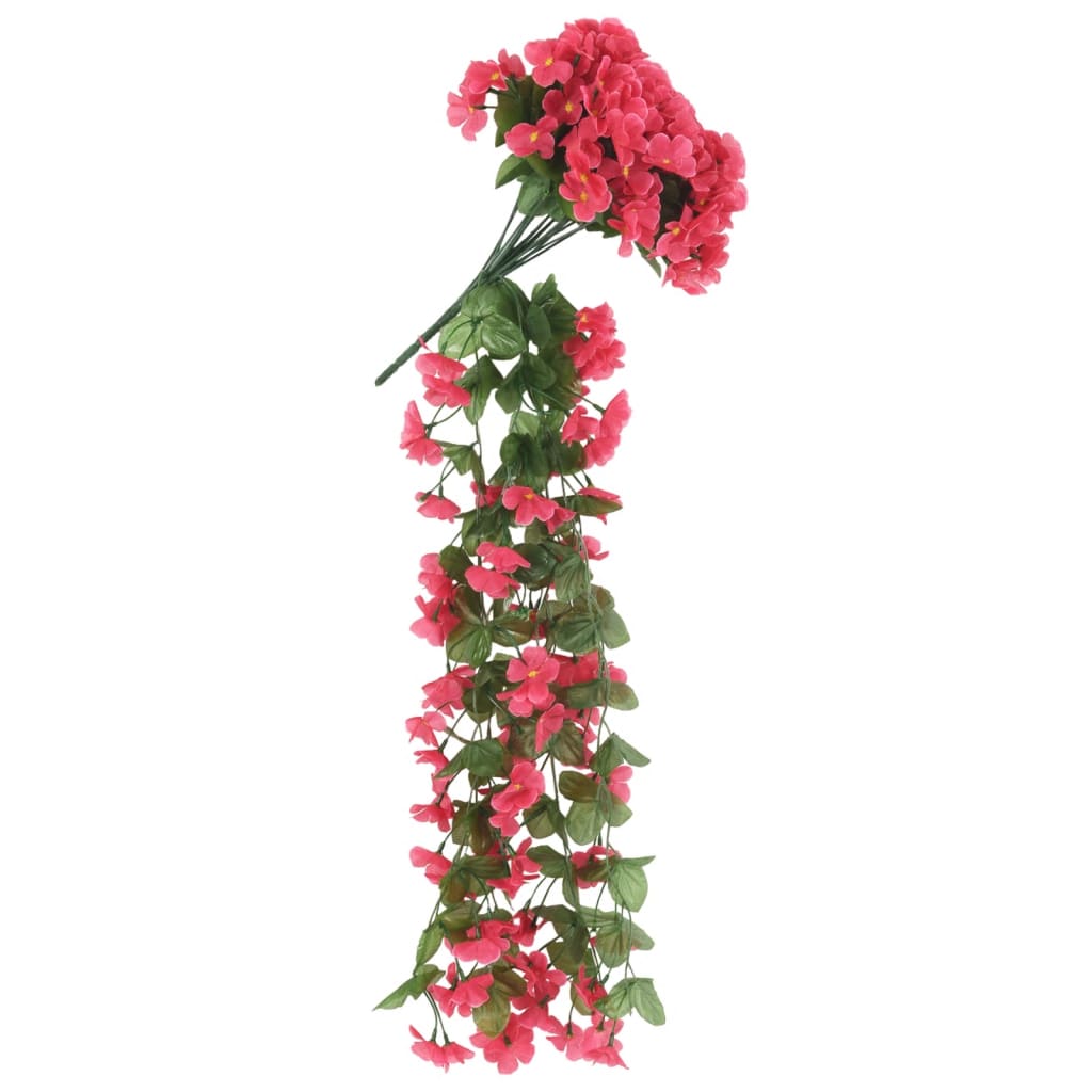 Ghirlande Fiori Artificiali Natale 3 pz Rosa 85 cm