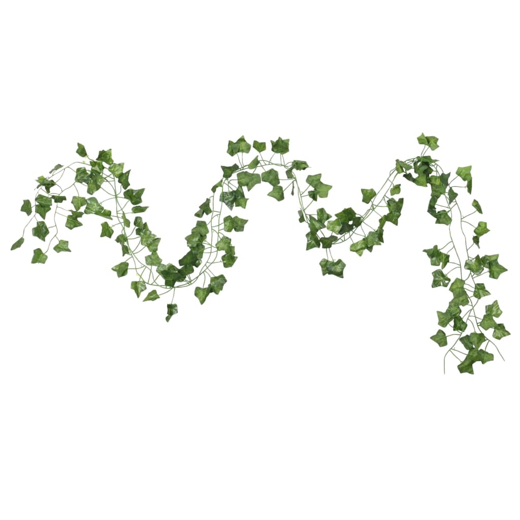 Ghirlande di Edera Artificiale per Natale 24 pz Verde 200 cm