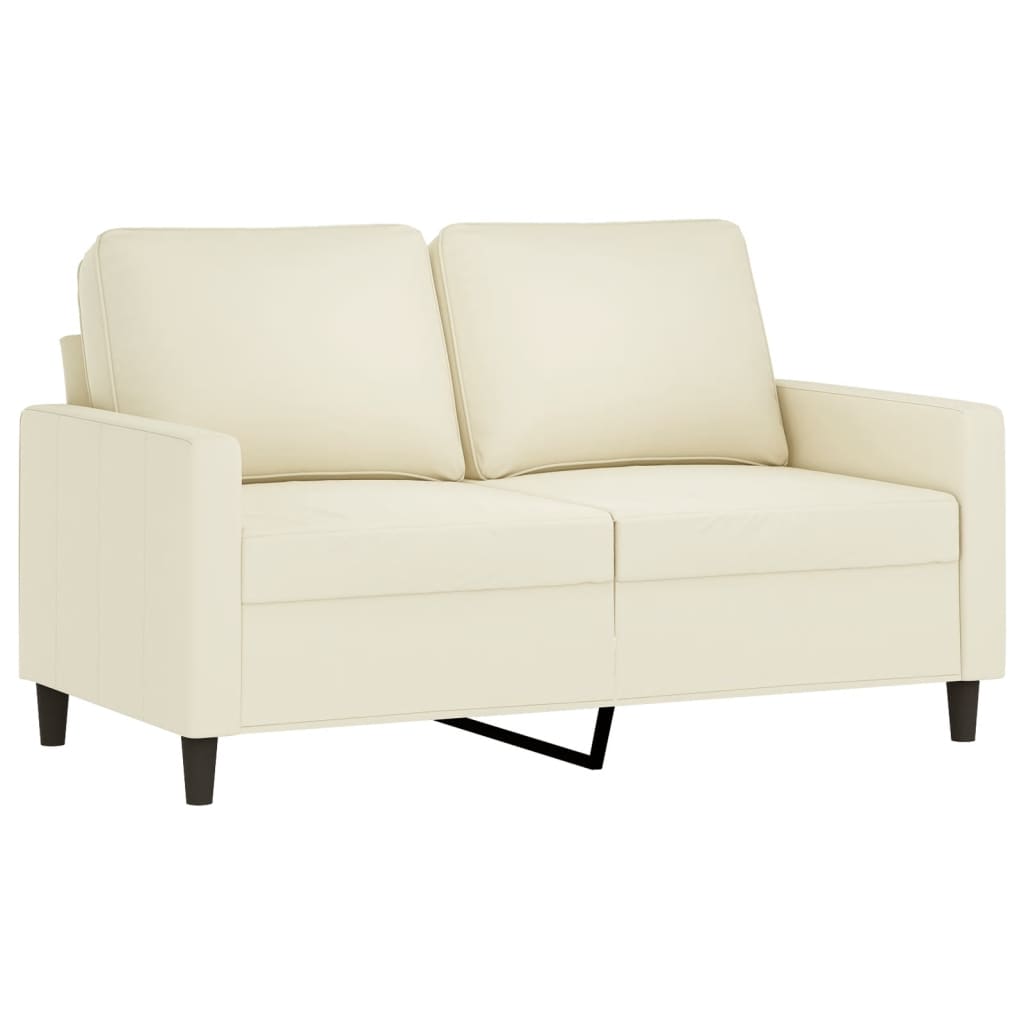 Set di Divani 4 pz Crema in Velluto