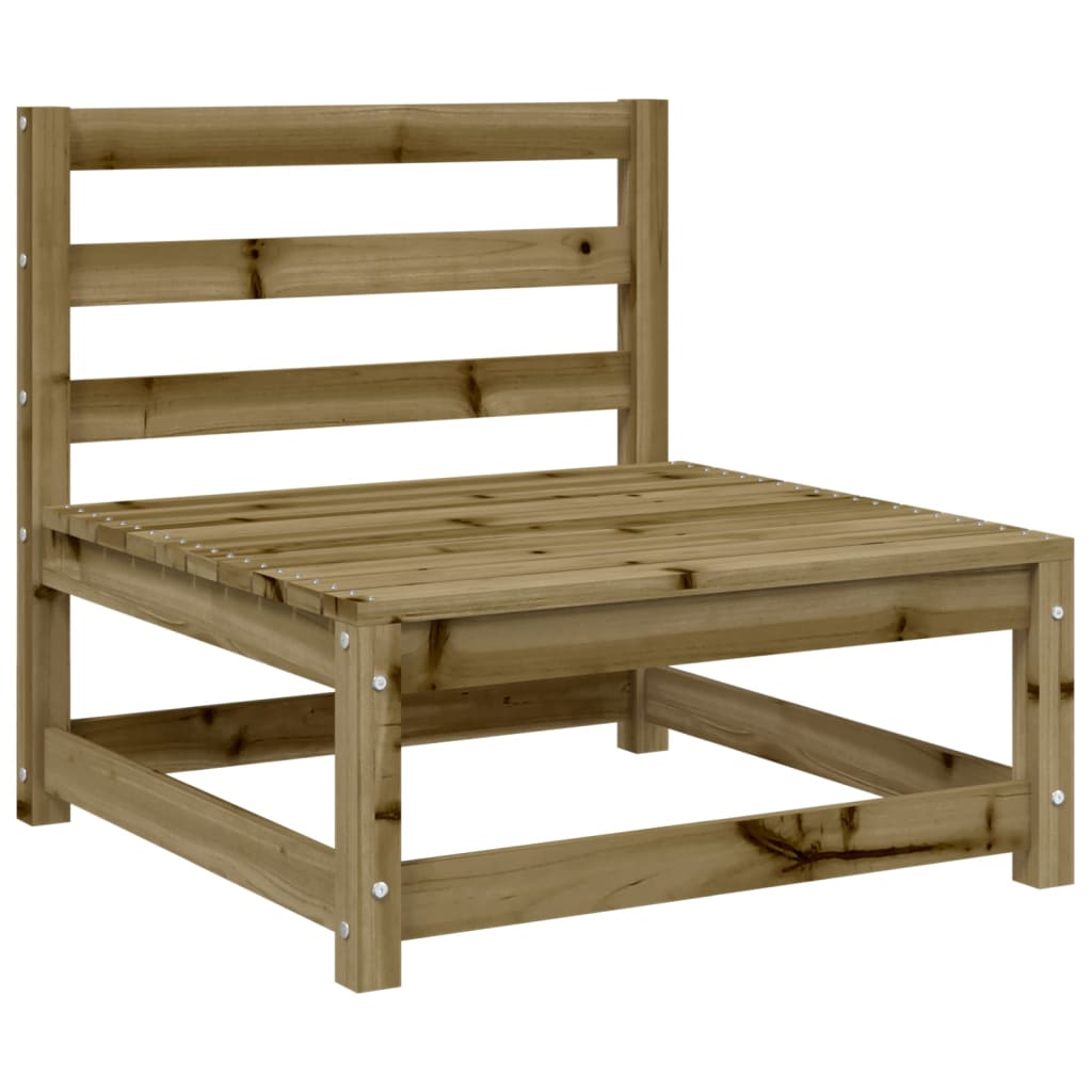 Divani Giardino Senza Braccioli 2pz 70x70x67 cm Pino Impregnato