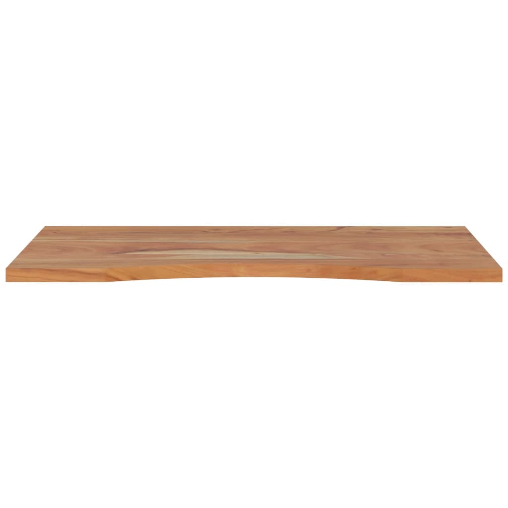 Piano Scrivania 100x50x2,5cm Rettangolare Legno Massello Acacia