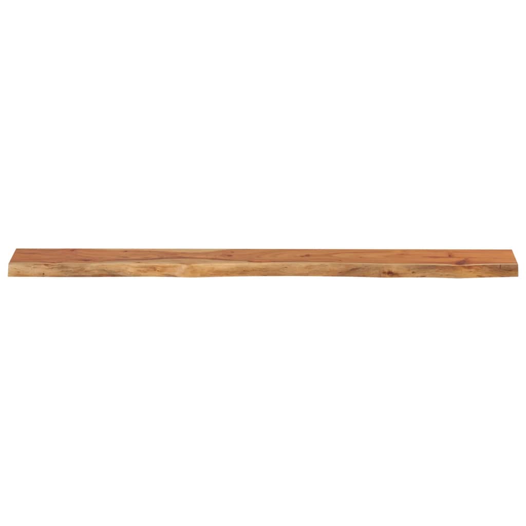 Mensola Muro 140x20x2,5cm Rettangolare Legno Acacia Bordi Vivi