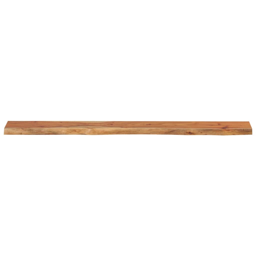 Mensola Muro 180x20x2,5cm Rettangolare Legno Acacia Bordi Vivi