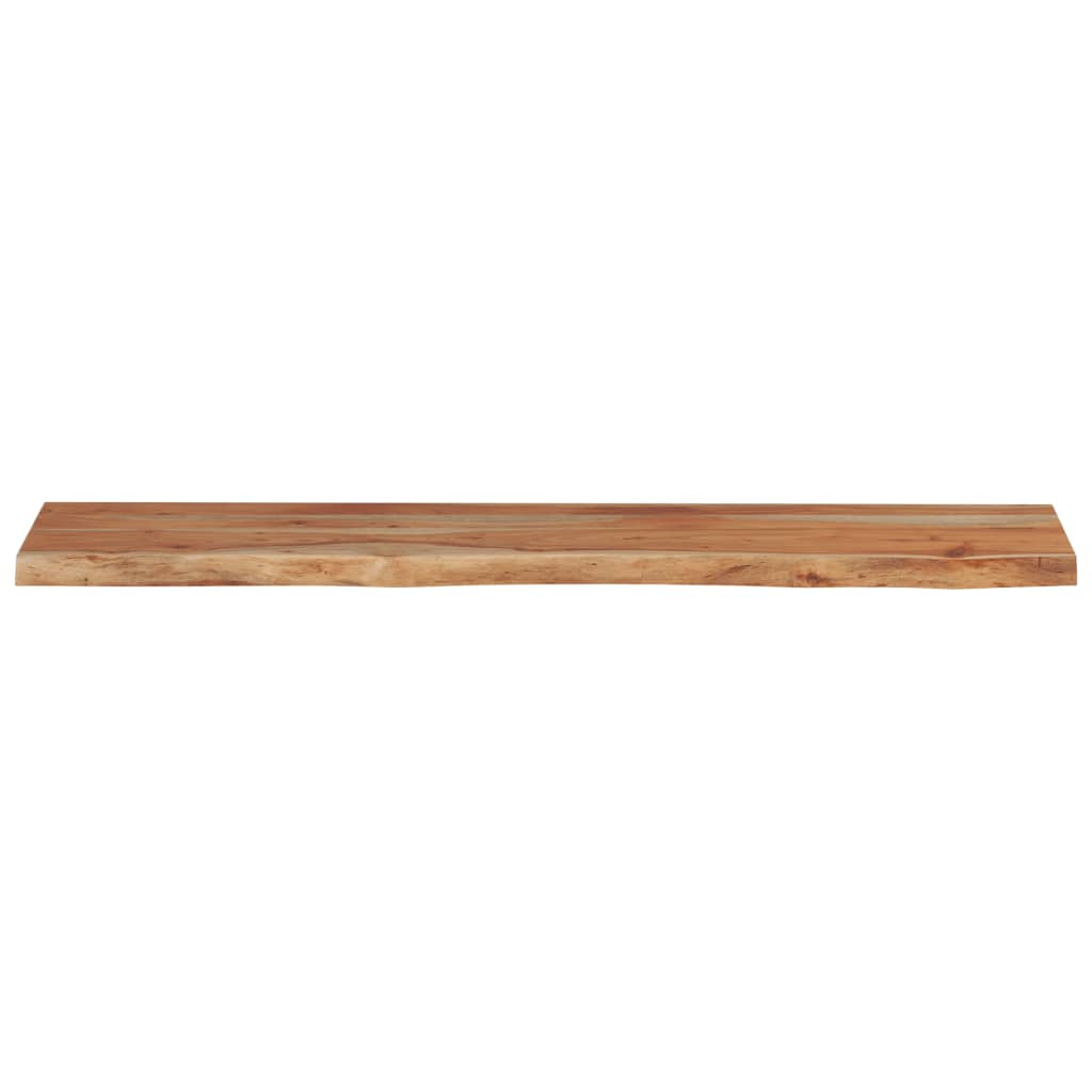 Mensola a Muro 90x20x3,8cm Rettangolare Legno Acacia Bordi Vivi
