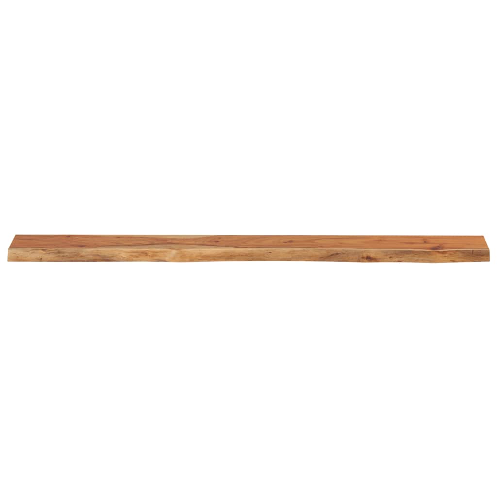 Mensola Muro 180x20x3,8cm Rettangolare Legno Acacia Bordi Vivi