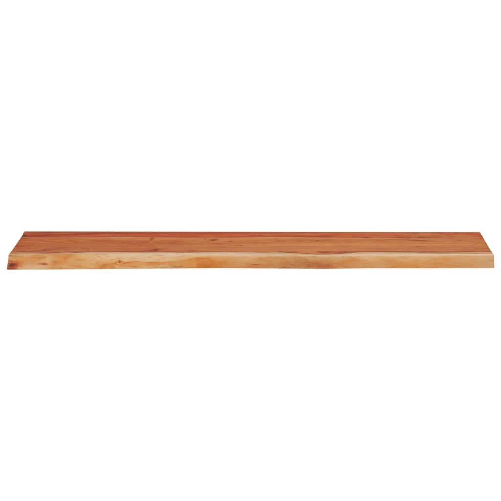Mensola Muro 100x30x3,8cm Rettangolare Legno Acacia Bordi Vivi