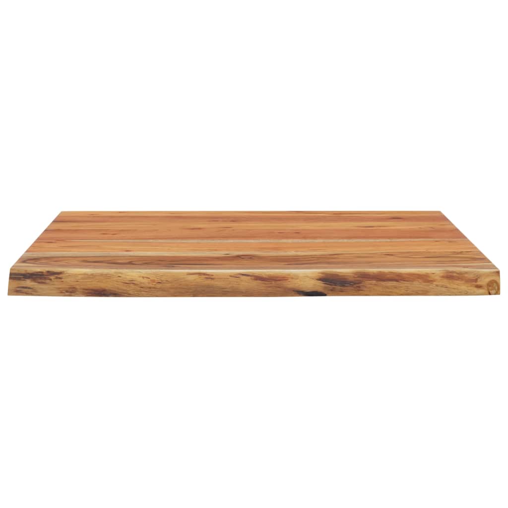 Piano Bagno 60x60x3,8 cm Quadrato Legno Massello di Acacia
