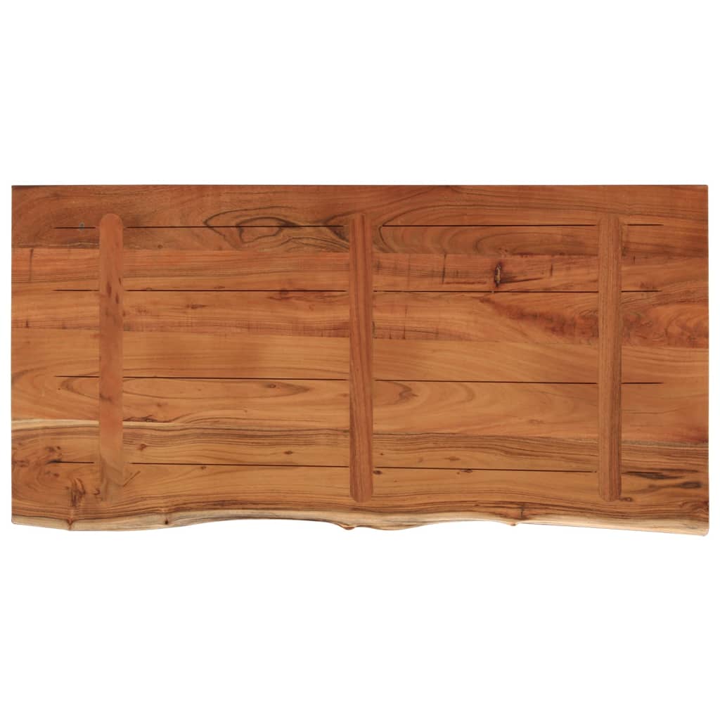 Piano Bagno 120x60x3,8 cm Rettangolare Legno Massello di Acacia