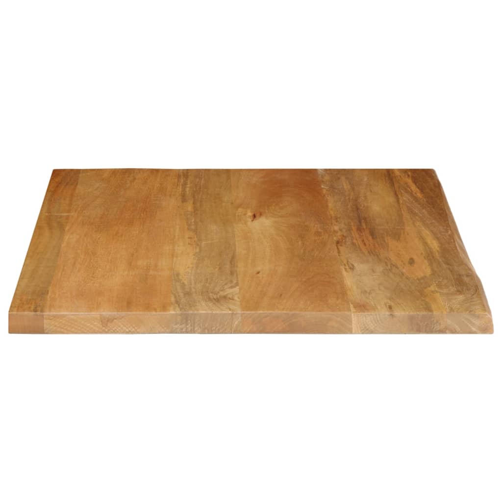 Piano Tavolo Bordi Vivi 40x40x2,5 cm in Legno Massello di Mango