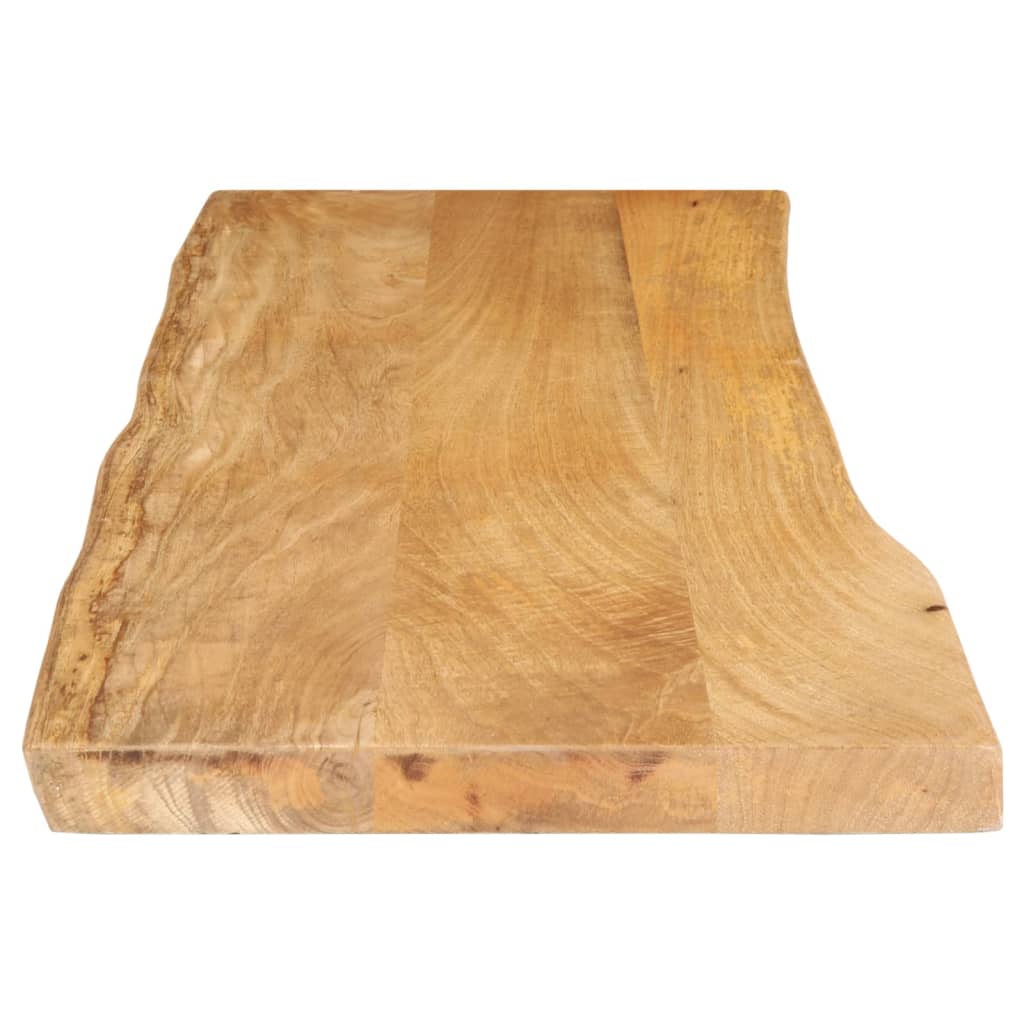 Piano Tavolo 110x40x2,5 cm Bordi Vivi in Legno Massello Mango