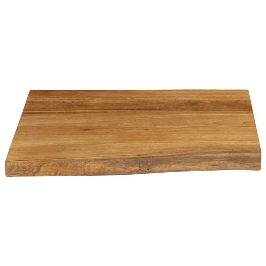 Piano per Tavolo 60x60x3,8cm Bordi Vivi in Legno Massello Mango