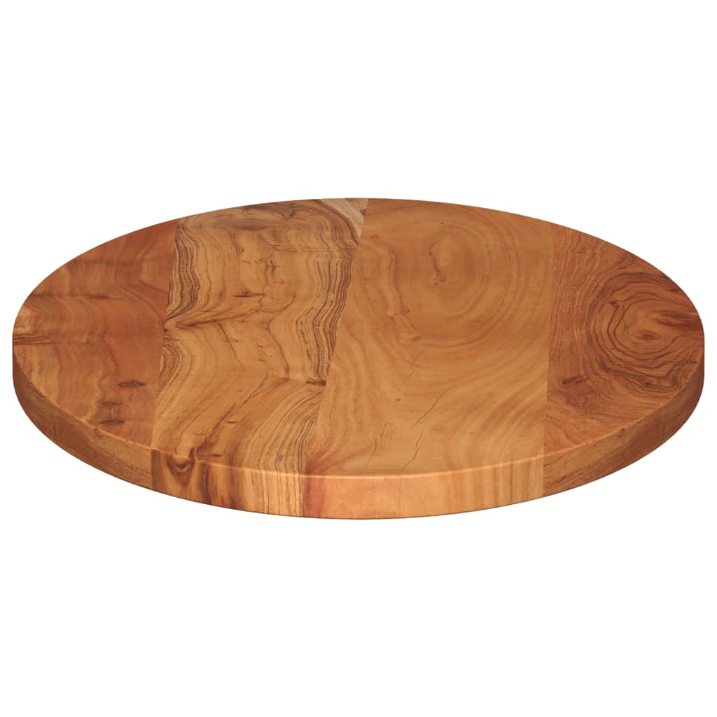 Piano Tavolo 110x40x2,5 cm Ovale in Legno Massello di Acacia