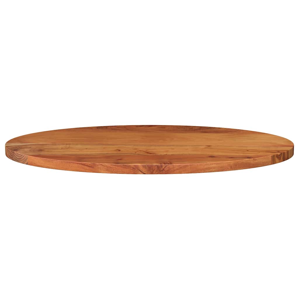 Piano Tavolo 120x60x2,5 cm Ovale in Legno Massello di Acacia