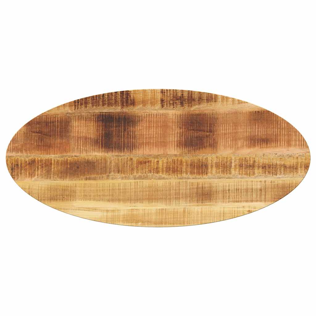 Piano Tavolo 110x40x3,8 cm Ovale in Legno Massello di Mango
