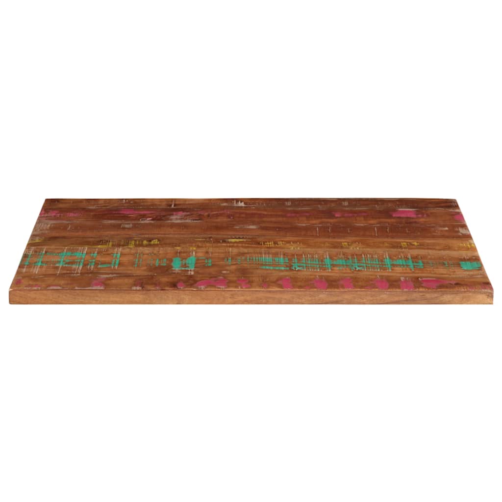 Piano Tavolo 100x60x3,8 cm Rettangolare in Massello di Recupero