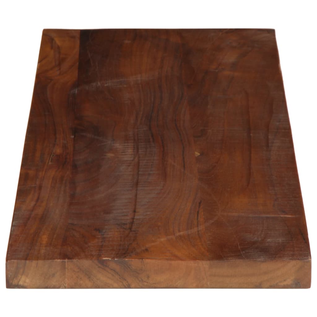 Piano Tavolo 80x20x2,5 cm Rettangolare in Massello di Recupero