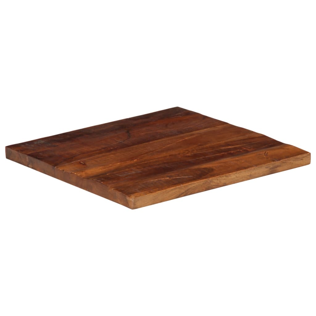 Piano Tavolo 40x40x2,5 cm Quadrato Legno Massello di Recupero