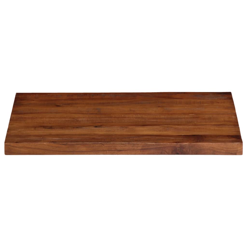 Piano Tavolo 90x60x2,5 cm Rettangolare in Massello di Recupero