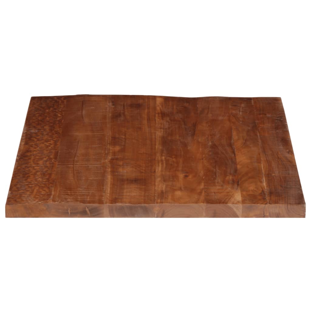 Piano Tavolo 100x80x2,5 cm Rettangolare in Massello di Recupero