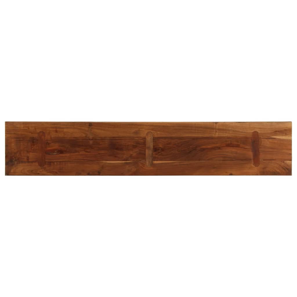 Piano Tavolo 180x40x3,8 cm Rettangolare in Massello di Recupero