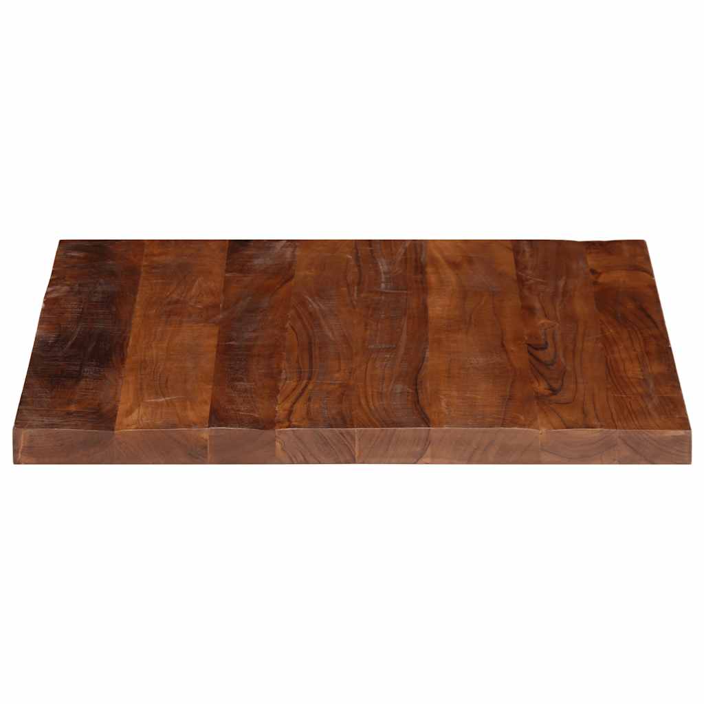 Piano Tavolo 90x90x3,8 cm Quadrato Legno Massello di Recupero