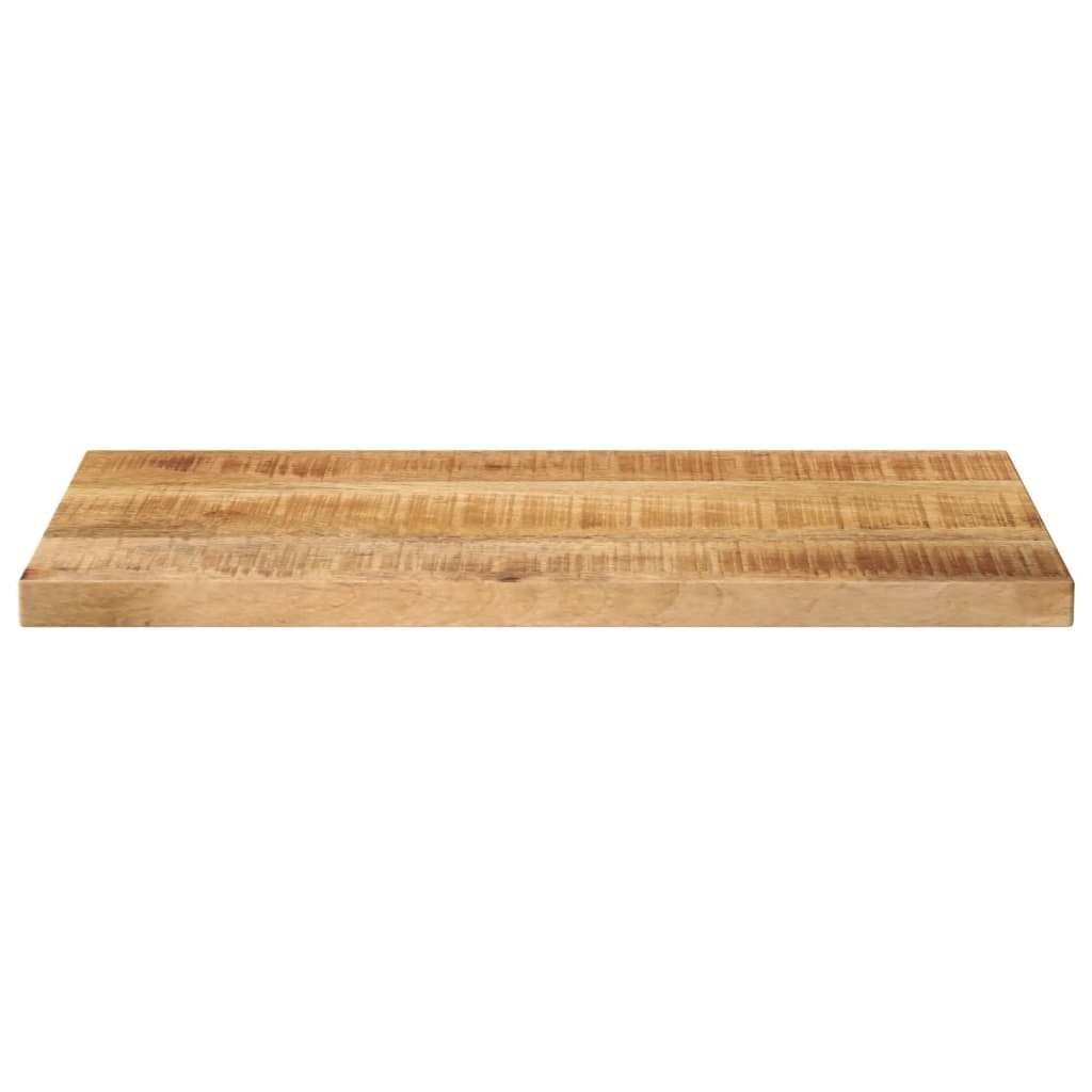 Piano per Tavolo 60x30x3,8cm Rettangolare Legno di Mango Grezzo