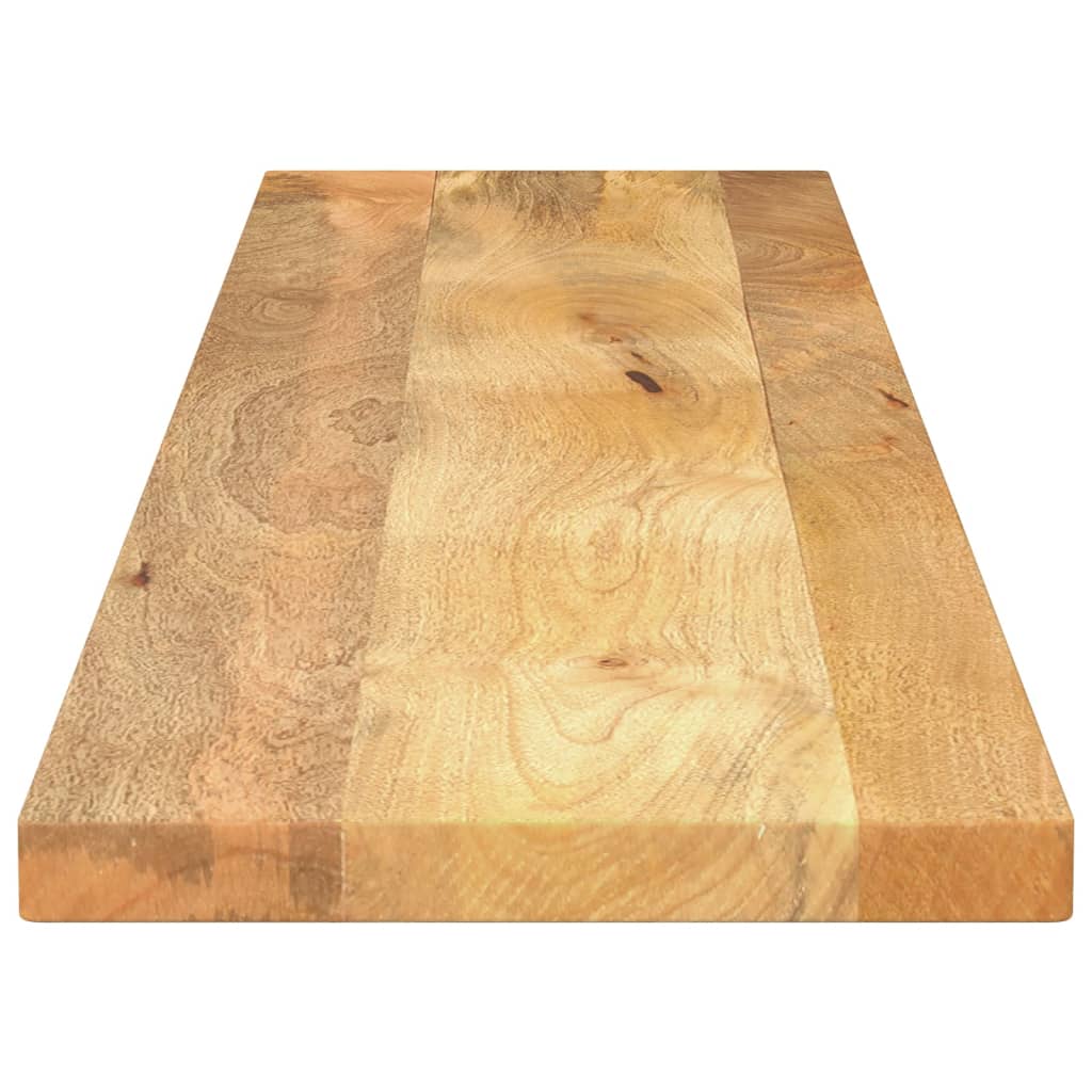 Piano per Tavolo 140x30x3,8cm Rettangolare Legno Massello Mango