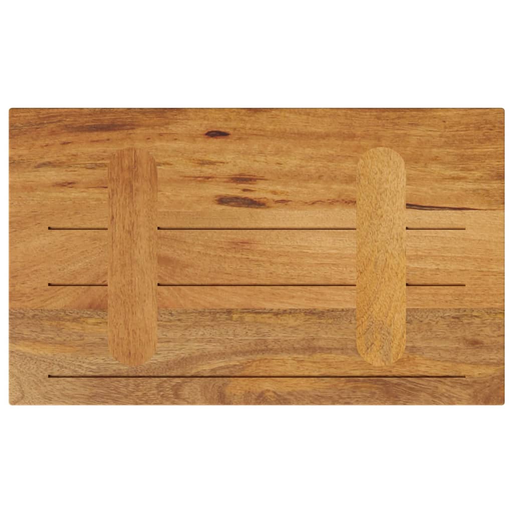 Piano per Tavolo 50x40x2,5 cm Rettangolare Legno Massello Mango