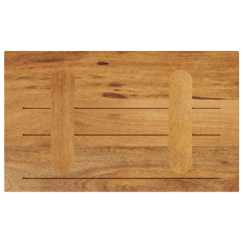 Piano per Tavolo 60x40x2,5 cm Rettangolare Legno Massello Mango