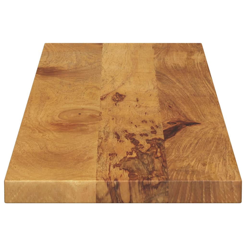 Piano per Tavolo 110x30x3,8cm Rettangolare Legno Massello Mango