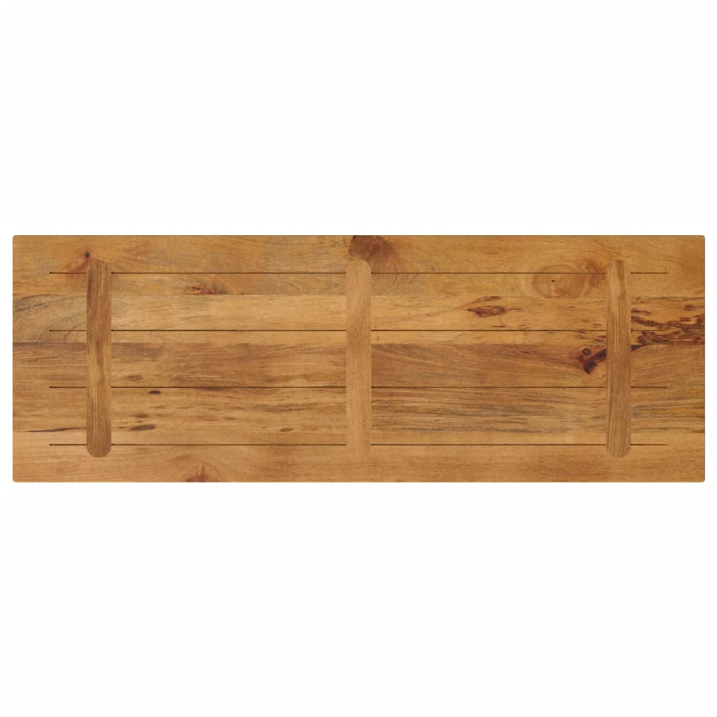 Piano per Tavolo 140x50x3,8cm Rettangolare Legno Massello Mango