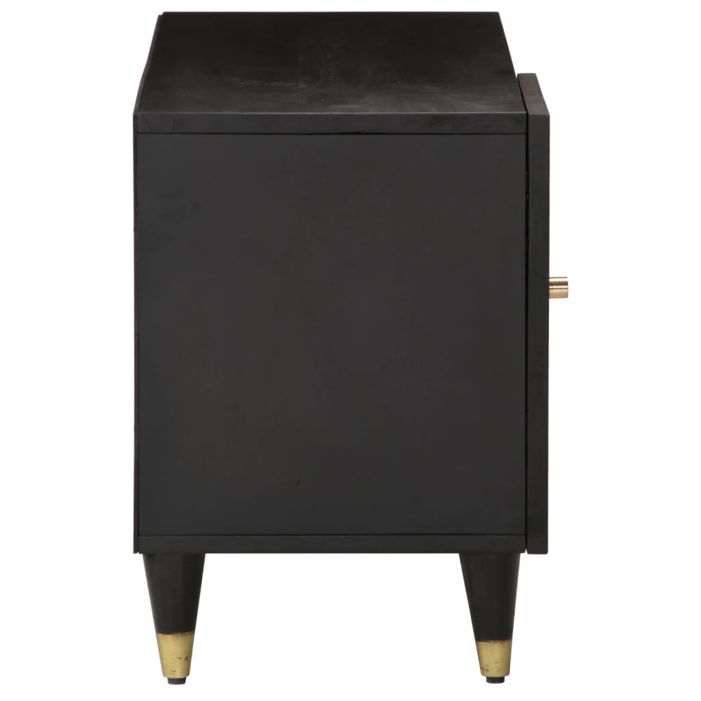 Mobile Porta TV 80x31,5x46 cm in Legno Massello di Mango
