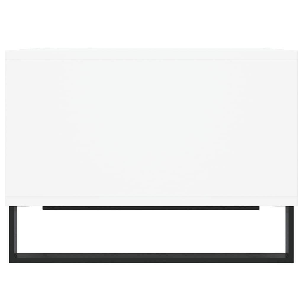 Tavolino da Salotto Bianco 60x50x36,5 cm in Legno Multistrato