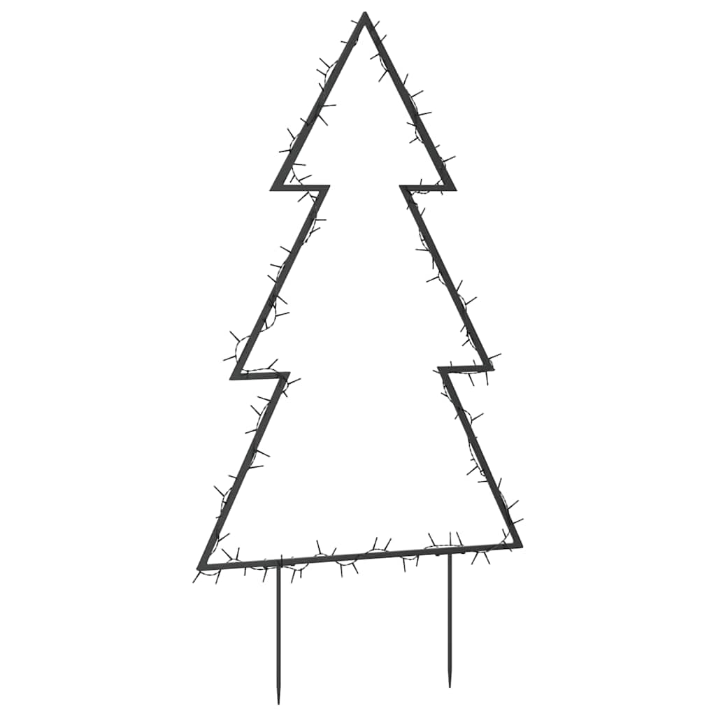 Decorazione Luminosa Natalizia con Picchetti Albero 115LED 90cm