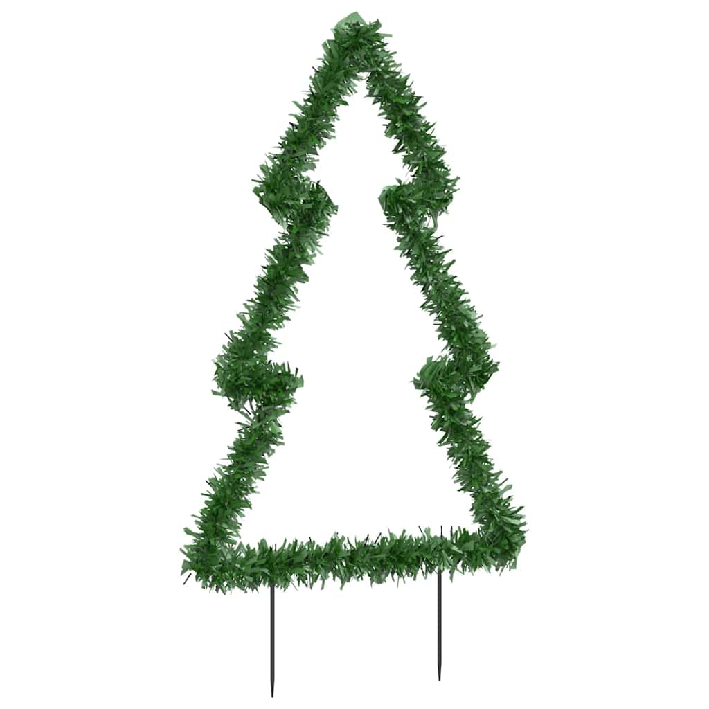 Decorazione Luminosa Natale Picchetti Terra Albero 115LED 90cm