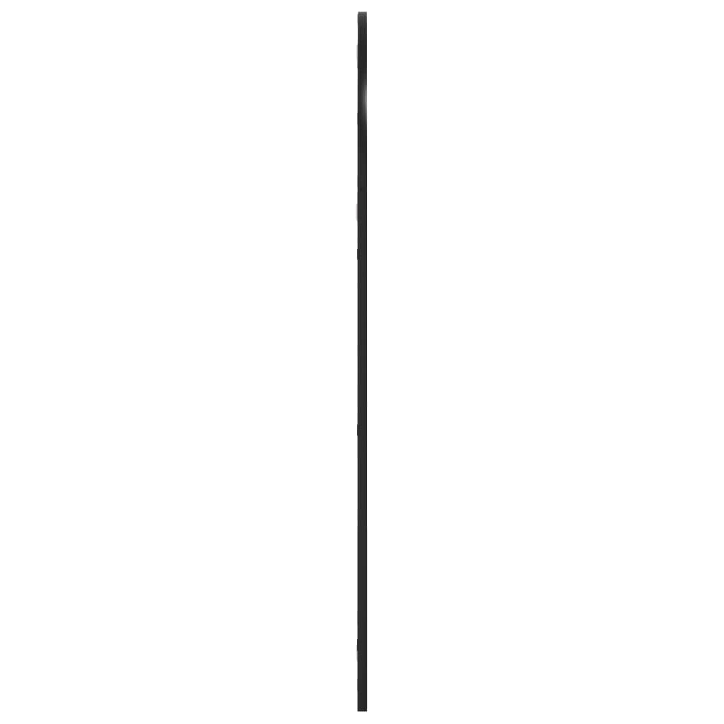Specchio da Parete Nero 60x110 cm Arco in Ferro