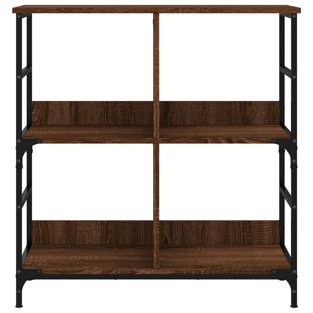 Libreria Rovere Marrone 78,5x33x82 cm in Legno Multistrato
