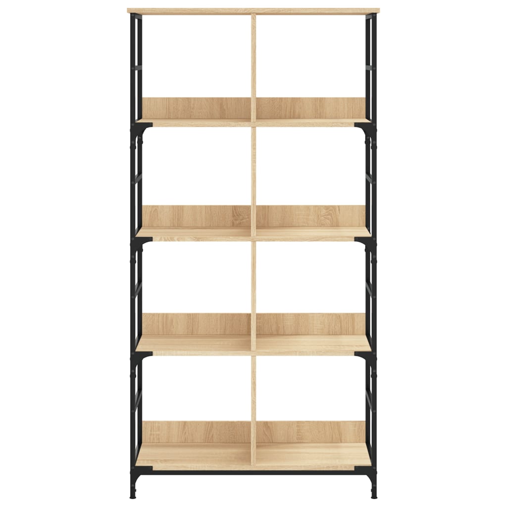 Libreria Rovere Sonoma 78,5x33x153 cm in Legno Multistrato