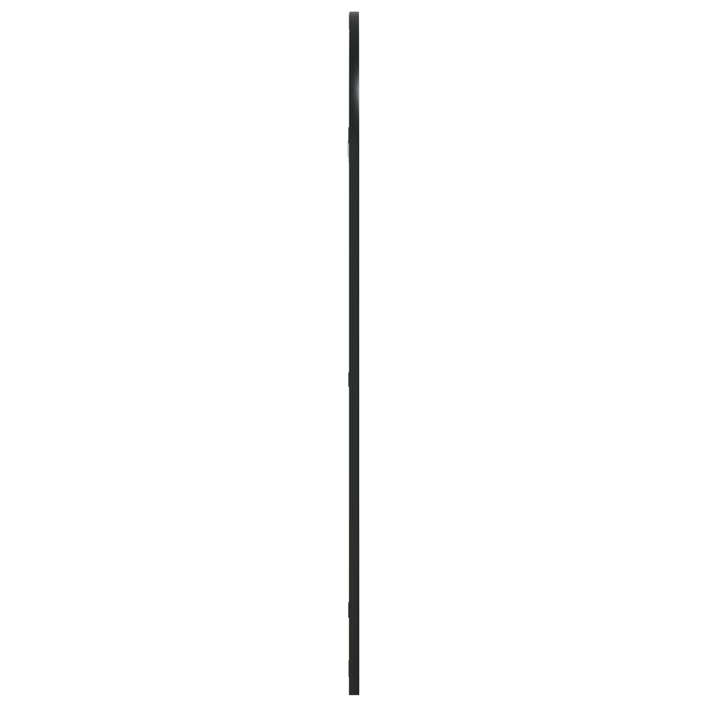 Specchio da Parete Nero 50x100 cm Arco in Ferro