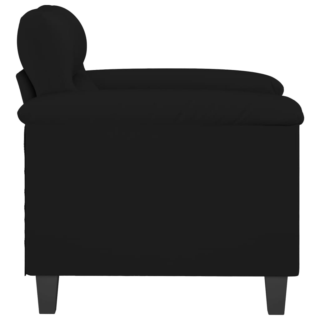 Poltrona Nera 60 cm in Microfibra