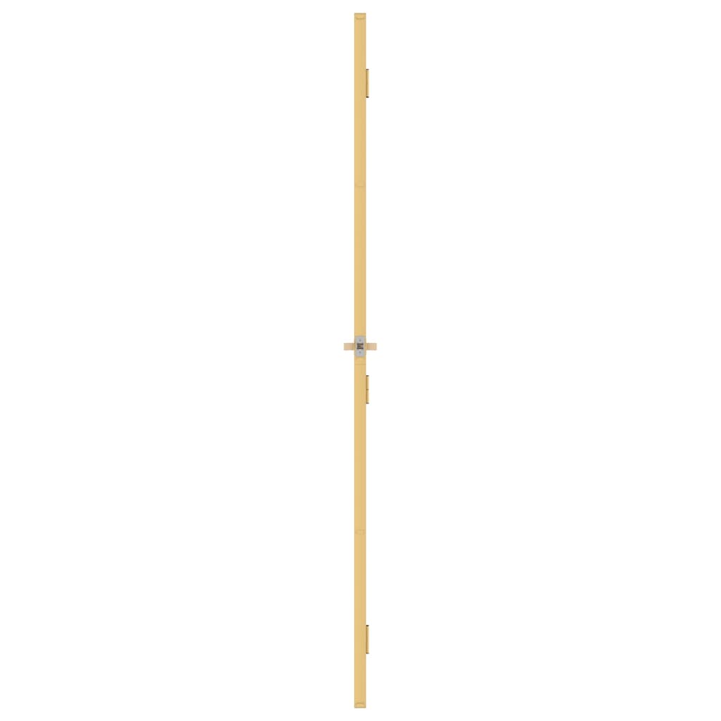 Porta Interni Sottile Oro 76x201,5cm Vetro Temperato Alluminio